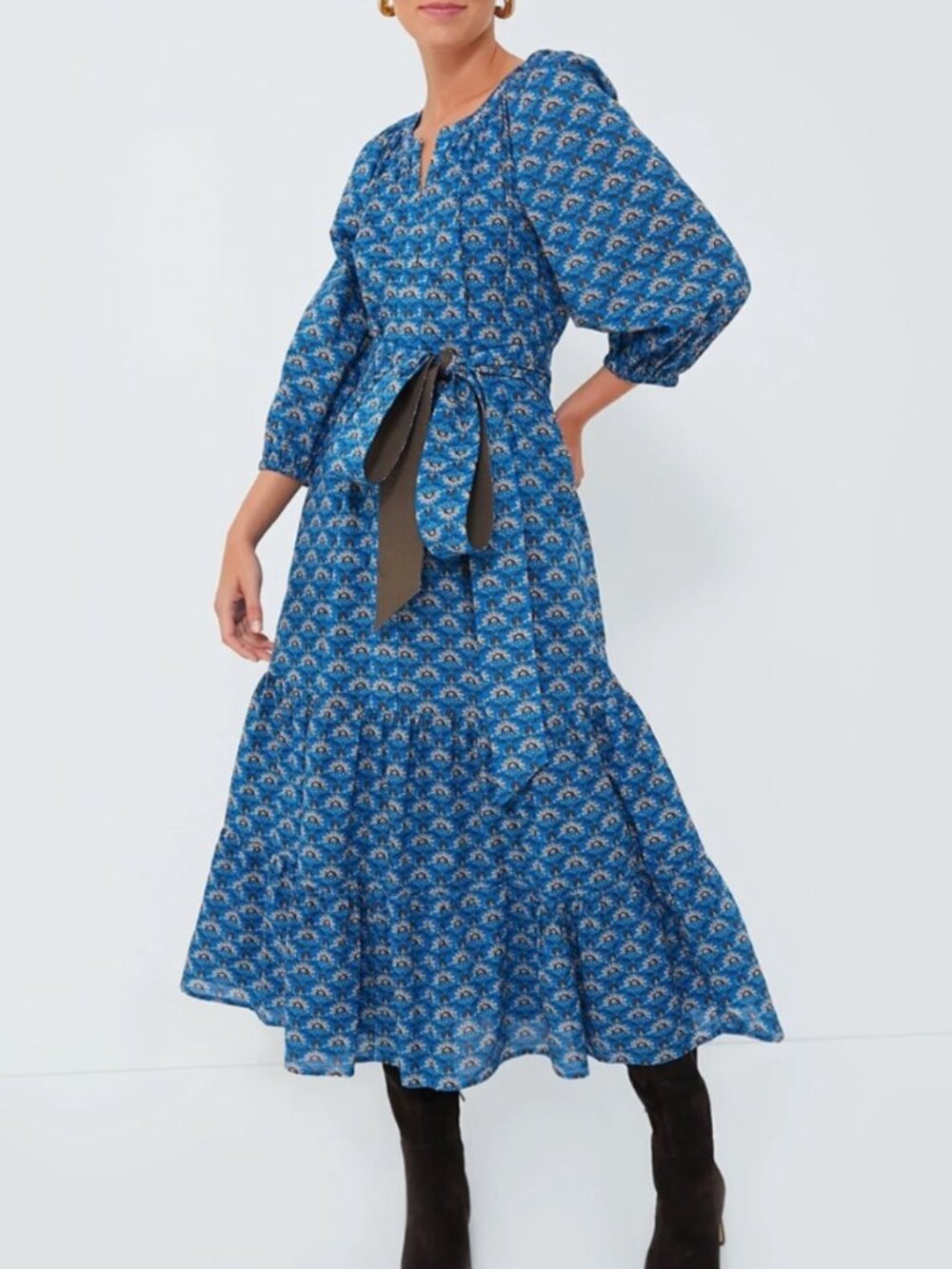 Tuckernuck Indigo Peacock Lyles Maxi Dress